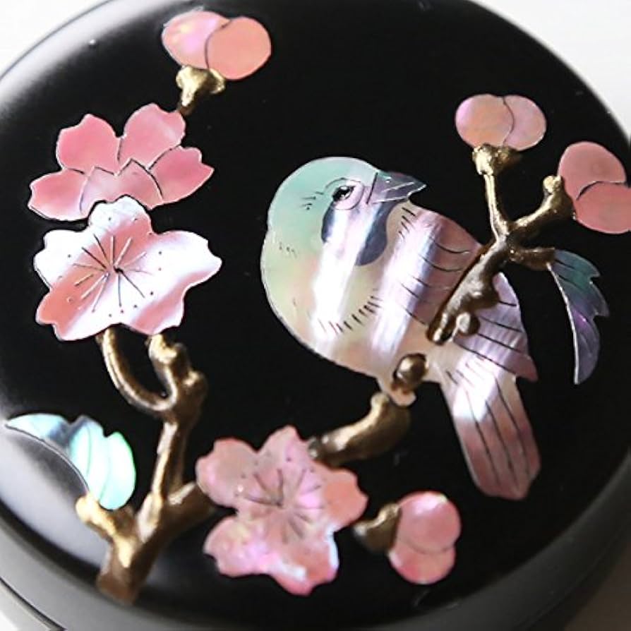 奈良美術漆器　小物入れ　螺鈿 奈良漆器 伝統工芸品 螺鈿細工 御調宝箱 小物入れ - メルカリ
